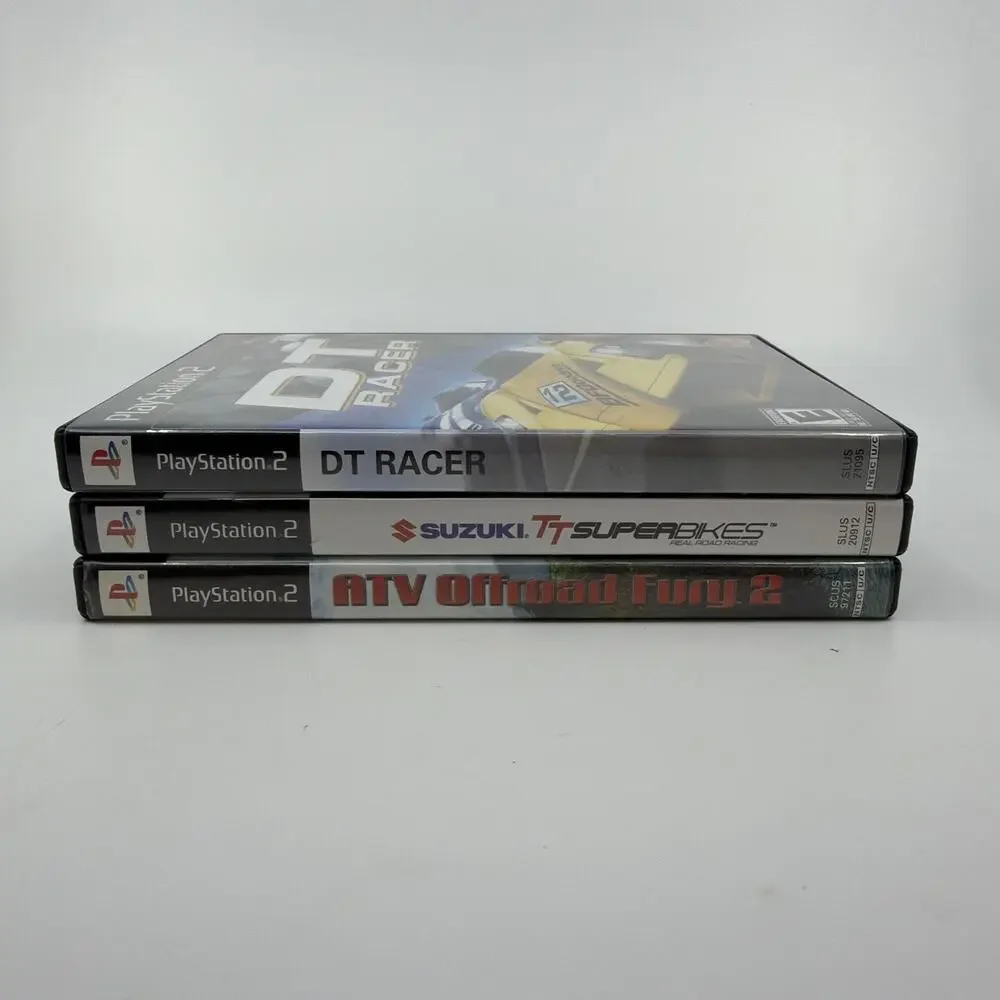 PS2 Racing Game Lot of 3 Suzuki Superbikes DT Racer ATV Offroad Fury 2 CIB